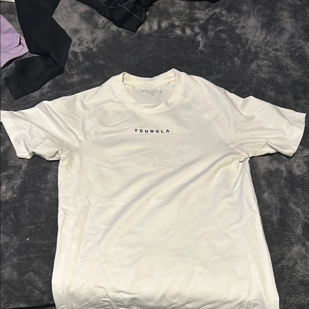 YoungLA Men's White Gym Supervillain Shirt